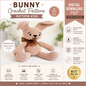 Bunny Crochet Pattern PDF, Amigurumi Rabbit Pattern, (Digital Download)