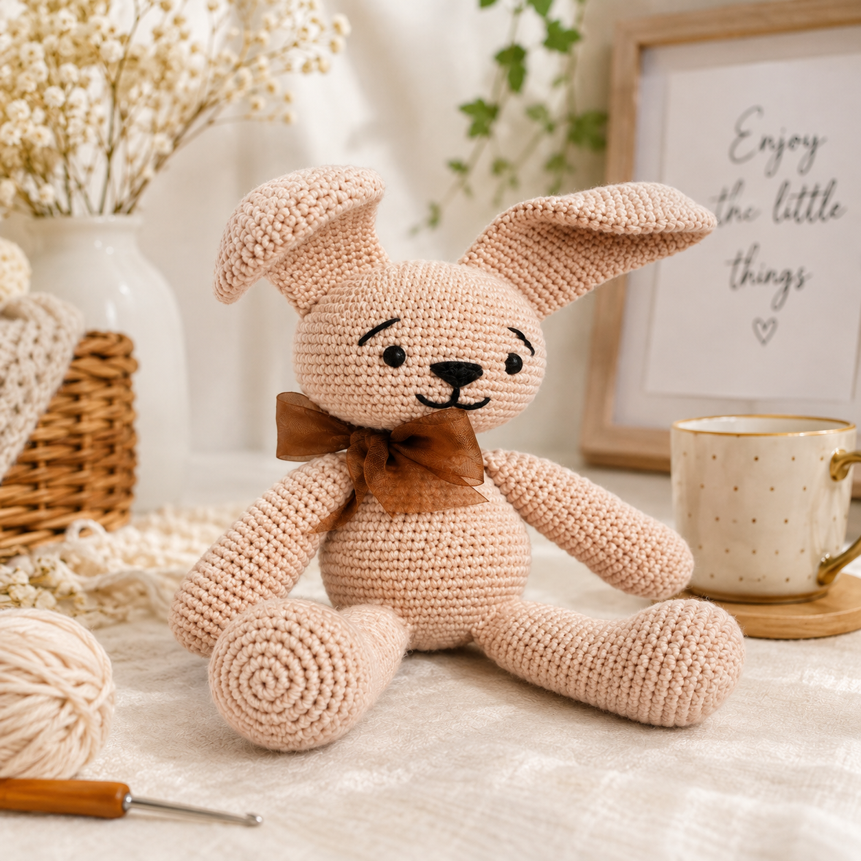 Bunny Crochet Pattern PDF, Amigurumi Rabbit Pattern, (Digital Download)