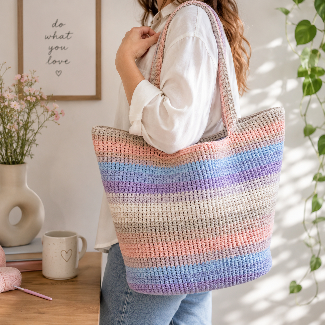 By Your Side Basket Bag Crochet Pattern (Digital Download)