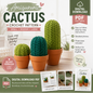 Amigurumi Cactus Crochet Pattern PDF | 3 Sizes | (Digital Download)