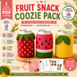 Fruit Snack Coozie Pack Crochet Pattern | Strawberry, Watermelon & Lemon | (Digital Download)