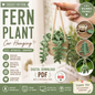 Fern Plant Car Hanging Crochet Pattern | Crochet Hanging Plant | (Digital Download)
