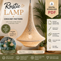 Rustic Crochet Chandelier Lamp Pattern | Pendant Light Shade | (Digital Download)