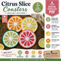 Citrus Slice Coasters Crochet Pattern | Lemon Lime Orange & Grapefruit Coasters | (Digital Download)