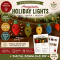 Amigurumi Holiday Lights Crochet Pattern (Digital Download)