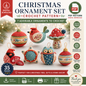 Christmas Ornament Set Crochet Pattern | 7 Festive Crochet Ornaments | (Digital Download)