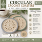 Circular Crochet Coasters Pattern (Digital Download)
