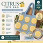 Citrus Tote Bag Crochet Pattern | Lemon Granny Square Bag (Digital Download)