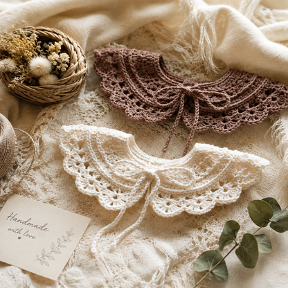 Lovely Collar Crochet Pattern, 3 Sizes | (Instant Digital Download)