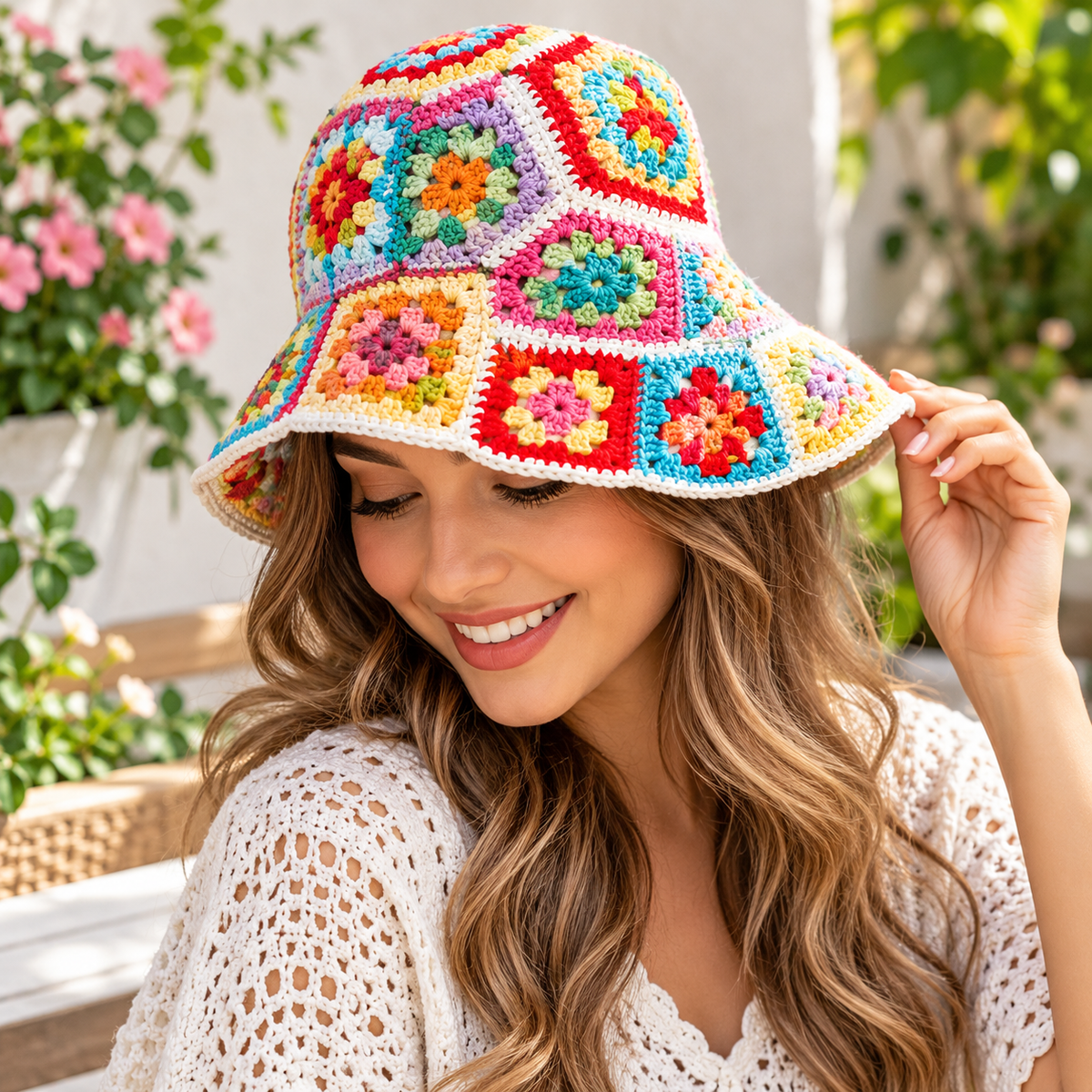 Granny Bucket Hat Crochet Pattern (Digital Download)