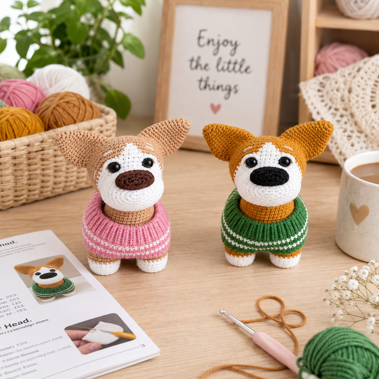 Puppy Corgi Crochet Pattern (Digital Download)