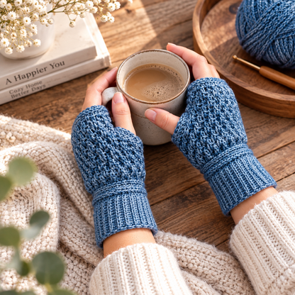 Cosmopolitan Fingerless Gloves Crochet Pattern (Instant Digital Download)