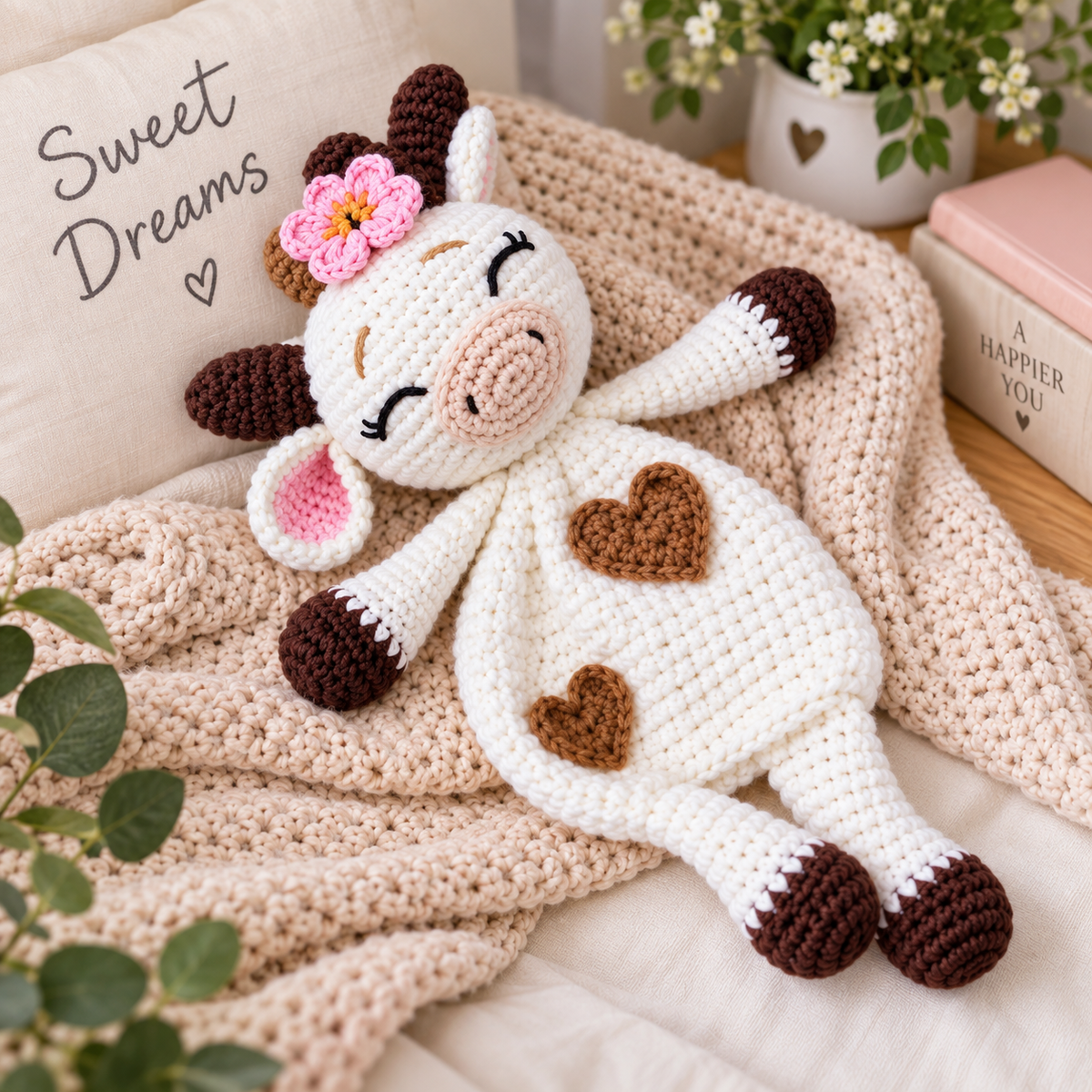 Cuddle Me Cow Crochet Pattern (Instant Digital Download)