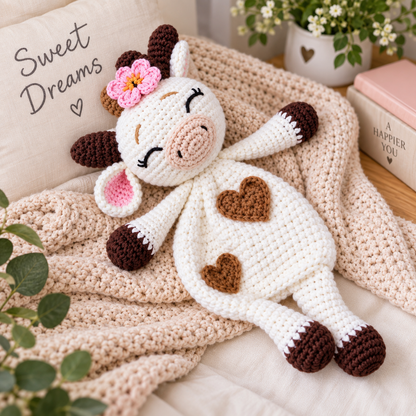 Cuddle Me Cow Crochet Pattern (Instant Digital Download)