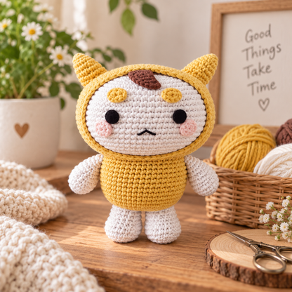 Mr. Buckwheat Crochet Pattern PDF | Cute Amigurumi Doll Pattern | (Digital Download)