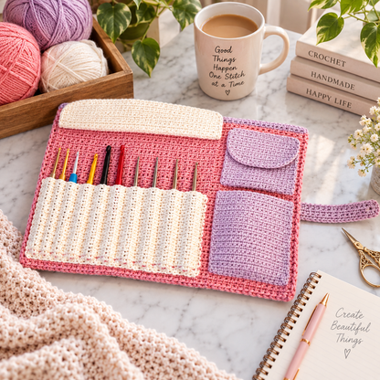 Crochet Hook Holder Pattern (Digital Download)