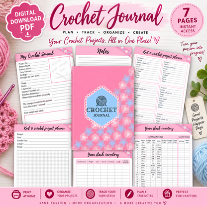 Crochet Journal Printable (Digital Download)