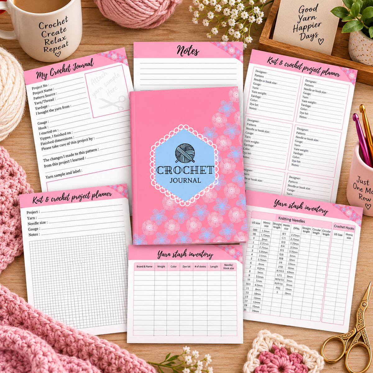 Crochet Journal Printable (Digital Download)