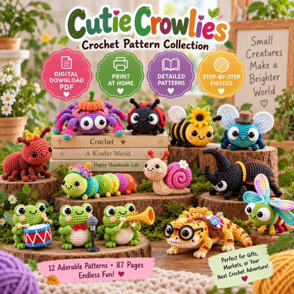 Cutie Crowlies Crochet Pattern Collection (Digital Download)