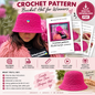 Crochet Bucket Hat Pattern (Digital Download)