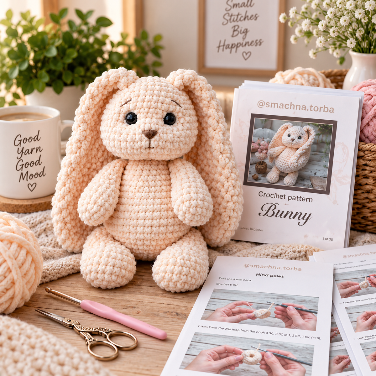 Crochet Bunny Pattern (Digital Download)