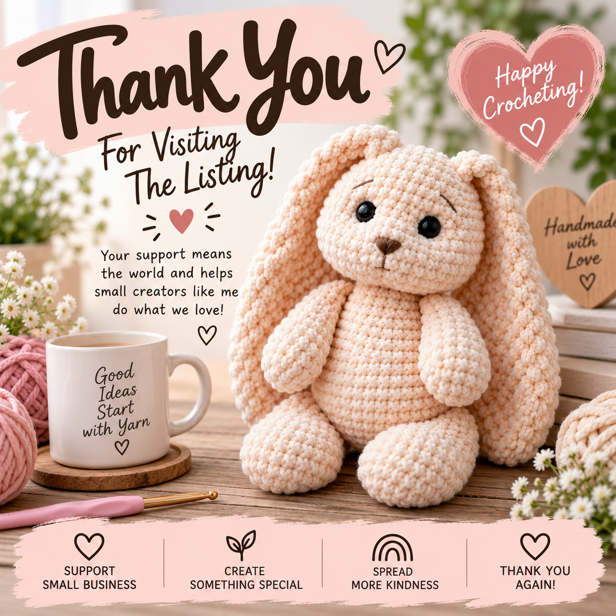 Crochet Bunny Pattern (Digital Download)