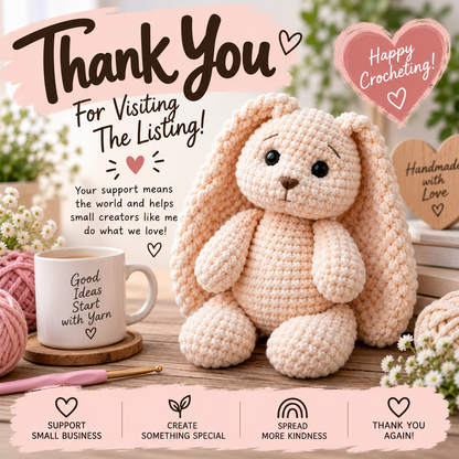 Crochet Bunny Pattern (Digital Download)