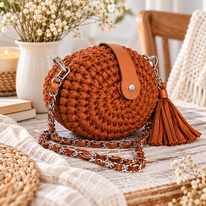 Round Bag Crochet Pattern (Digital Download)