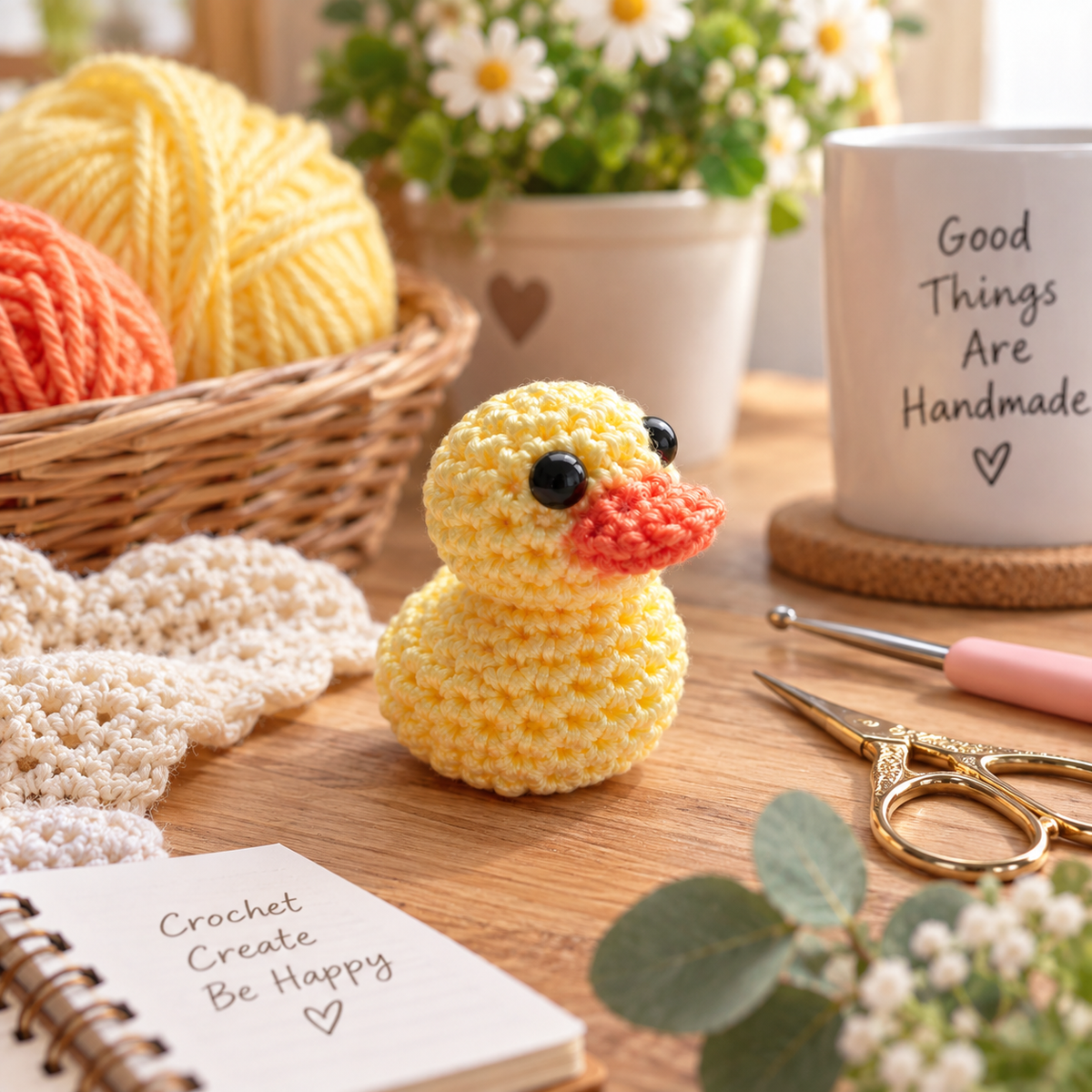 Daisy the Duck Crochet Pattern (Digital Download)