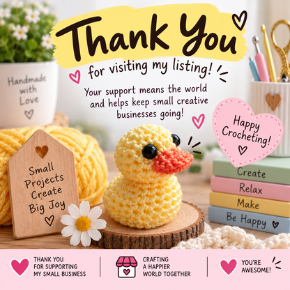 Daisy the Duck Crochet Pattern (Digital Download)