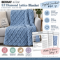 EZ Diamond Lattice Blanket Pattern (Chunky Blanket Digital Download)