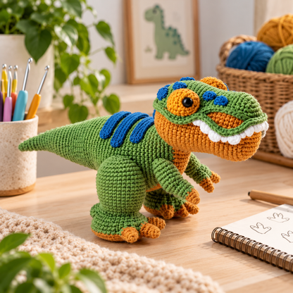 T-Rex Crochet Pattern (Digital Download)