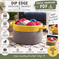 Dip Edge Crochet Basket Pattern (Digital Download)