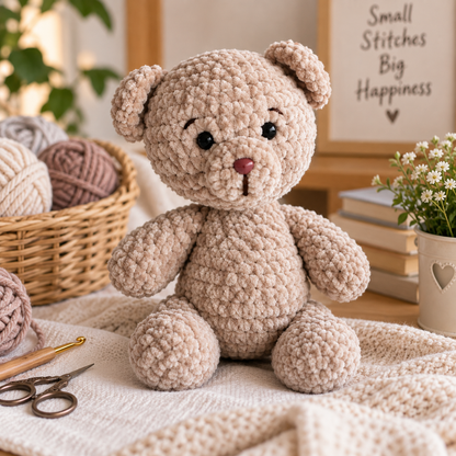 Disy the Bear Crochet Pattern (Digital Download)