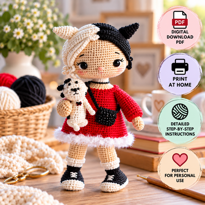 Doll Cruella Crochet Pattern (Digital Download)
