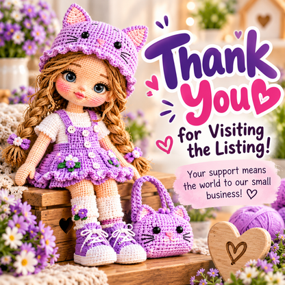 Mimosa Doll Crochet Pattern (Digital Download)