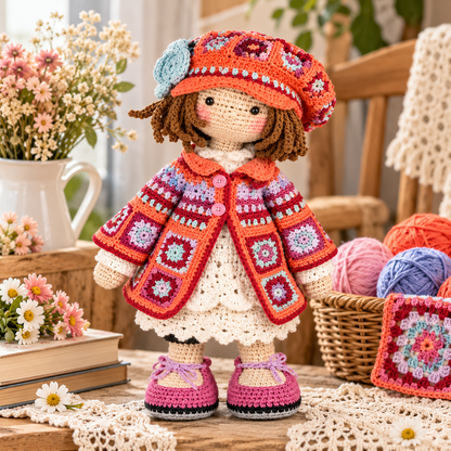 Doll Zoey Crochet Pattern (Digital Download)