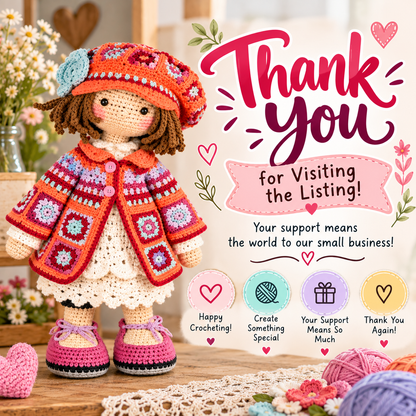 Doll Zoey Crochet Pattern (Digital Download)