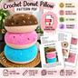 Crochet Donut Pillow Pattern (Digital Download)
