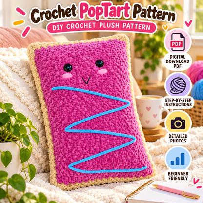 Crochet PopTart Pattern (Digital Download)