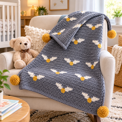 Golden Snitch Baby Blanket Crochet Pattern (Instant Digital Download)