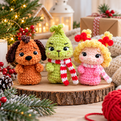 Grinch and His Friends Crochet Pattern (Instant Digital Download)