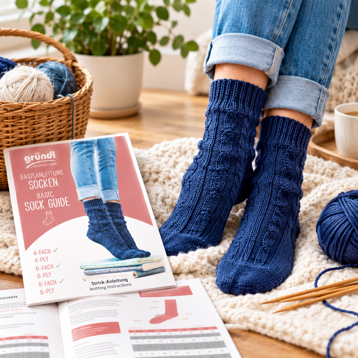 Basic Sock Knitting Pattern (Digital Download)