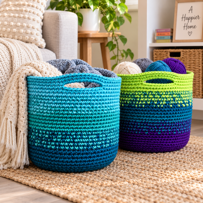 Cutie Utility Basket Crochet Pattern (Digital Download)